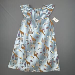 Pink Chicken Girls 10Y Animal Print Flutter Ruffle Summer Dress NWT